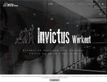 Tablet Screenshot of invictusworkout.com